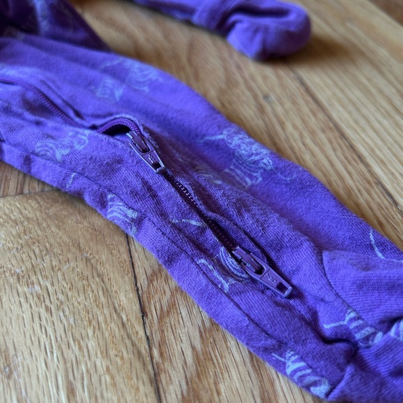 Kate Quinn Alice in Wonderland Purple Footie - Picture 5 of 5